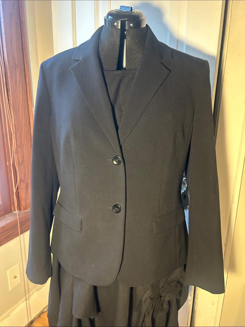 Nine West Black Women's Two-Button Blazer